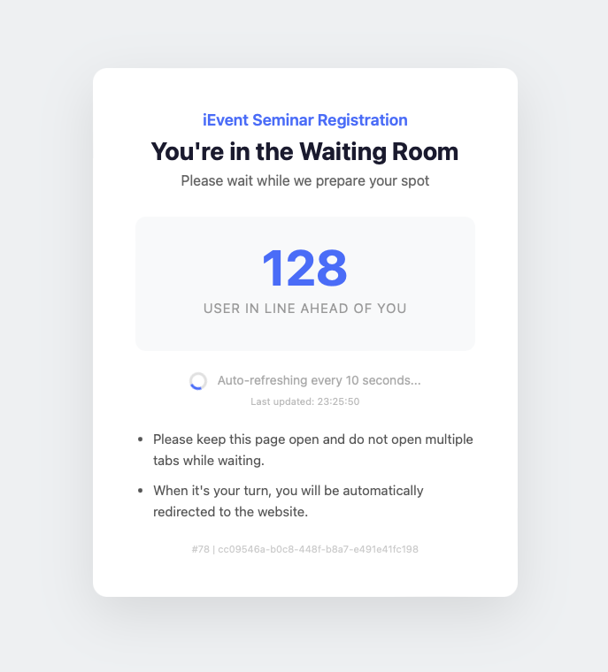 Fair queuing &mdash; Users exceeding the limit are queued in order of arrival (FIFO).）